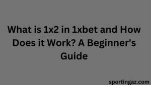 what is 1x2 in 1xbet